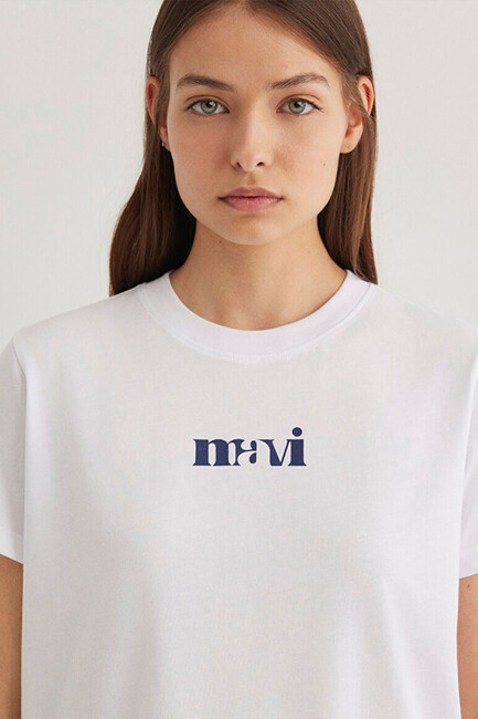 Kadın Logo Tişört 1612241-620 Beyaz - Thumbnail