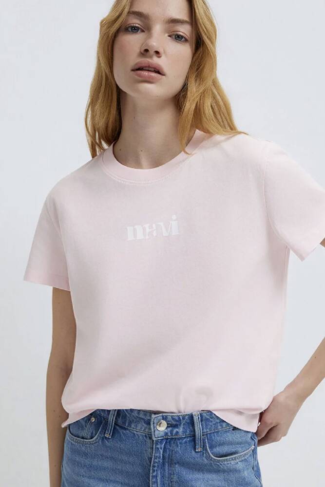 Kadın Logo Tişört 1612241-89200 Pembe 