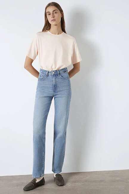 Kadın Logo Tişört 1612829-71121 Pudra (2)