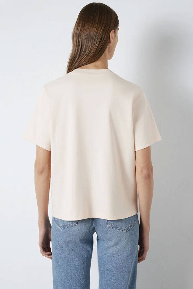 Kadın Logo Tişört 1612829-71121 Pudra 