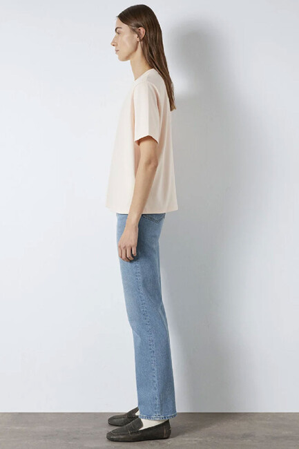 Kadın Logo Tişört 1612829-71121 Pudra - Thumbnail