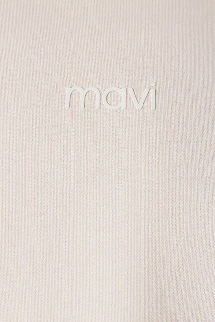 Kadın Logo Tişört 1612829-71121 Pudra - Thumbnail