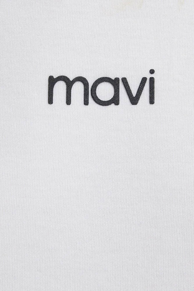 Kadın Logo Tişört 1612829-80194 Ekru 