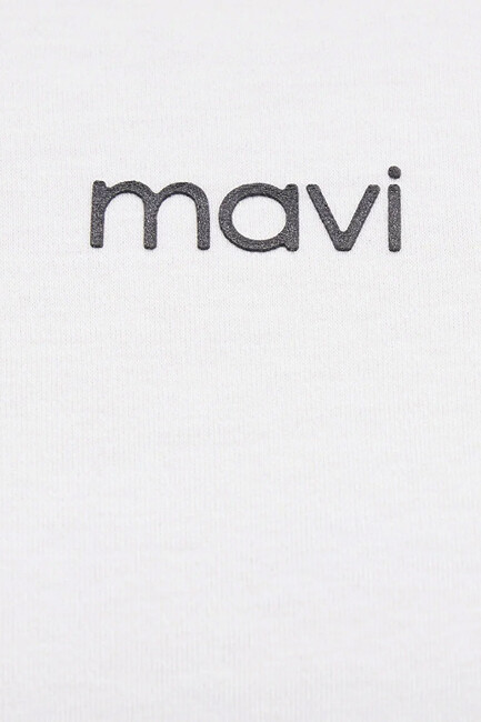 Kadın Logo Tişört 1612829-80194 Ekru - Thumbnail