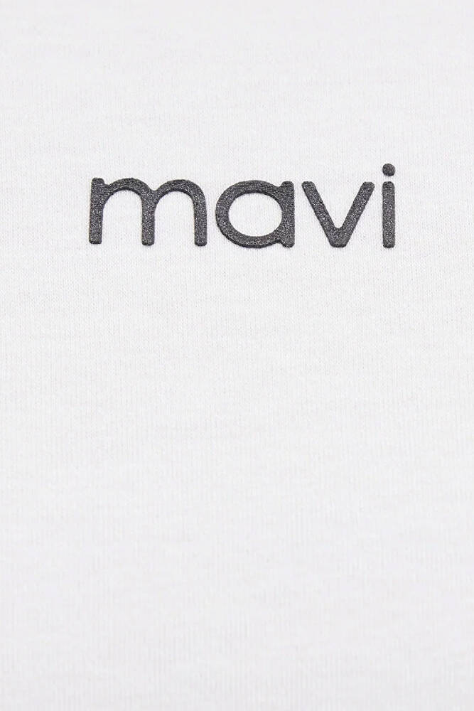 Kadın Logo Tişört 1612829-80194 Ekru 