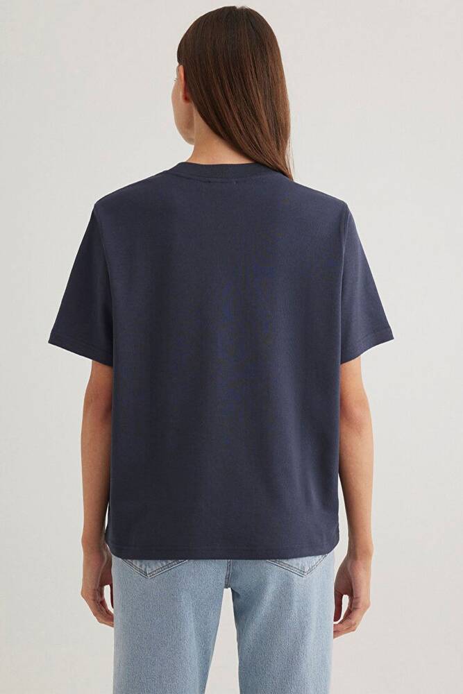 Kadın Logo Tişört 1612829-85315 Lacivert 