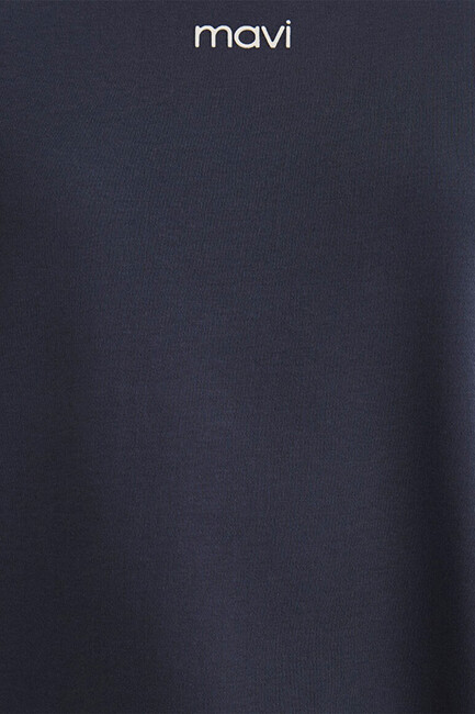 Kadın Logo Tişört 1612829-85315 Lacivert - Thumbnail