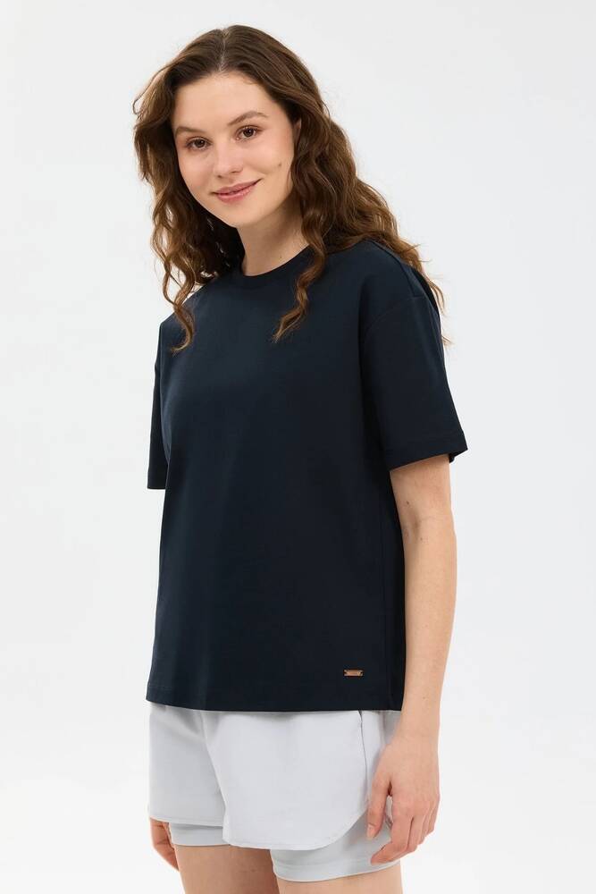 Kadın Loose Fit Tişört S2610046-3817 Siyah 