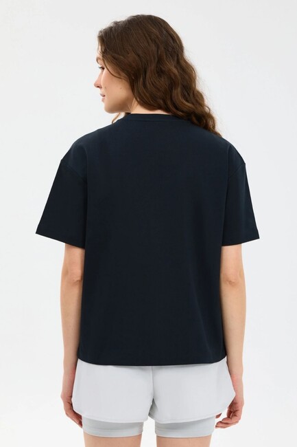 Kadın Loose Fit Tişört S2610046-3817 Siyah (2)