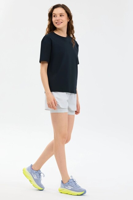 Kadın Loose Fit Tişört S2610046-3817 Siyah (3)