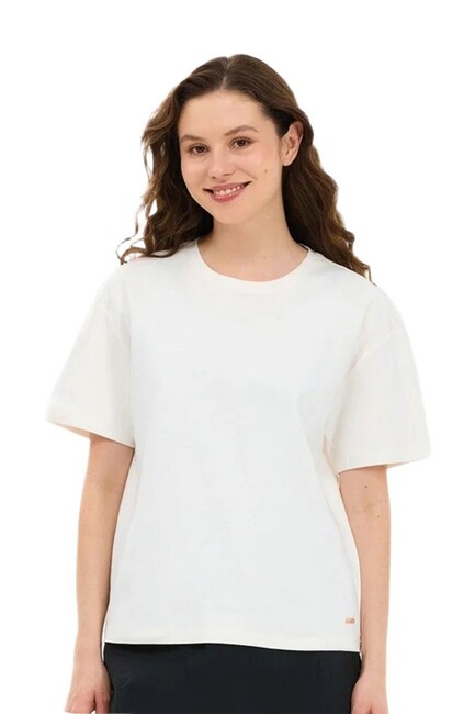 Kadın Loose Fit Tişört S2610046-3855 Beyaz (1)