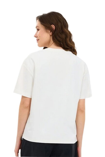 Kadın Loose Fit Tişört S2610046-3855 Beyaz (2)