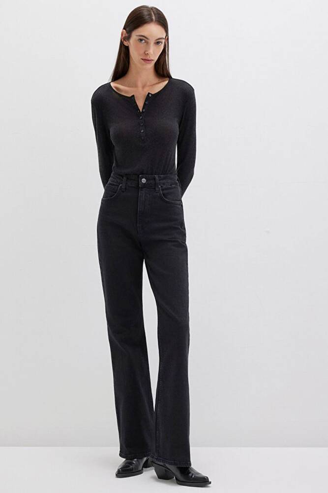 Kadın Los Angeles Icon Jean Pantolon 1010349-90511 Gri 