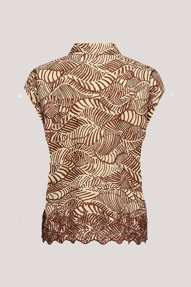 Kadın Lou Lıfe Gömlek 15342569 Kahve 