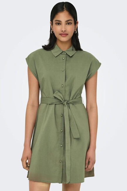 Kadın Lou Lıfe S/S Elbise 15348203 Haki (1)