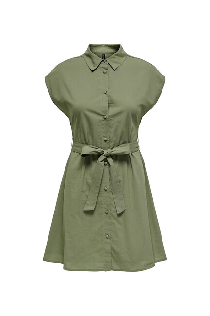 Kadın Lou Lıfe S/S Elbise 15348203 Haki - Thumbnail