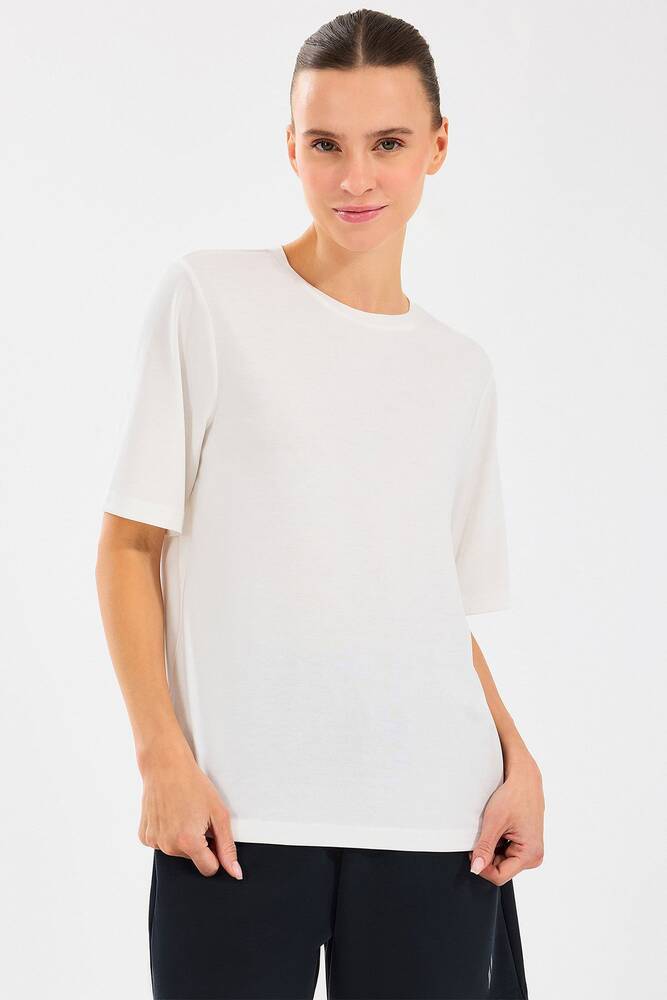 Kadın Lounge Regular Tişört S2510327-102 Ekru 