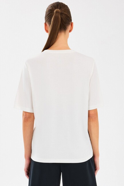 Kadın Lounge Regular Tişört S2510327-102 Ekru (3)