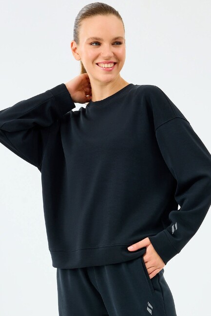 Kadın Lounge Sweat S2510052-3817 Siyah - Thumbnail