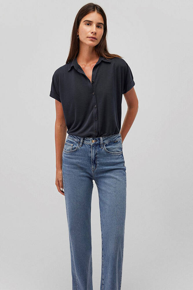 Kadın Lux Touch Modal Tişört 168081-900 Siyah 