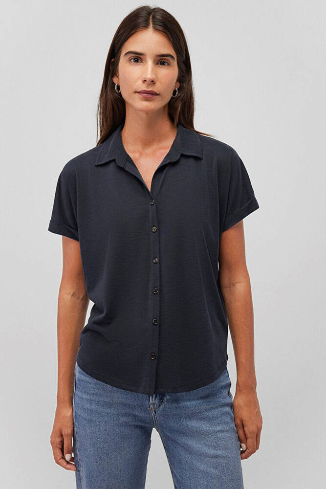 Kadın Lux Touch Modal Tişört 168081-900 Siyah 