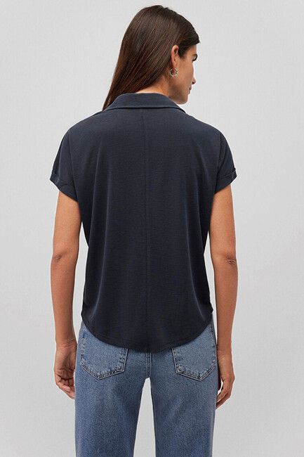 Kadın Lux Touch Modal Tişört 168081-900 Siyah - Thumbnail