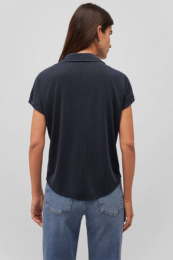 Kadın Lux Touch Modal Tişört 168081-900 Siyah 