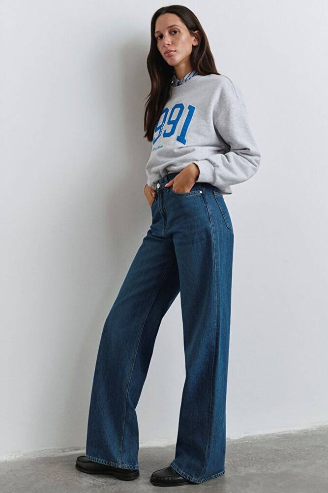 Kadın Malibu Icon Jean Pantolon 1010152-90516 Mavi 