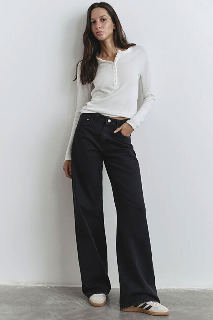 Kadın Malibu Jean Pantolon 1010152-84023 Gri (1)