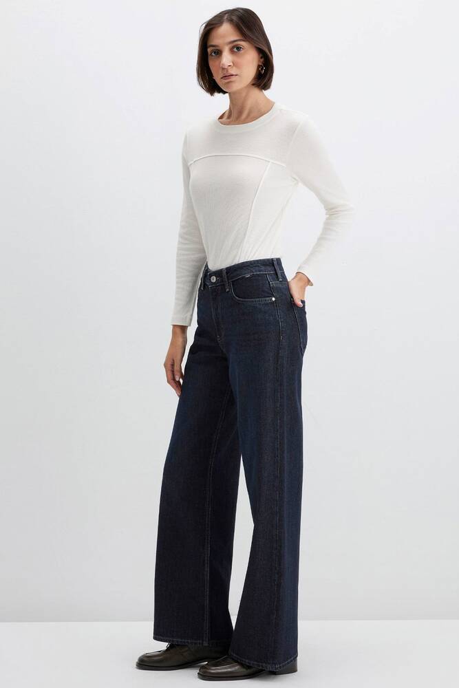 Kadın Malibu Jean Pantolon 1010152-91221 Lacivert 