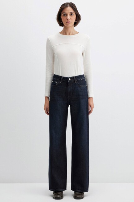 Kadın Malibu Jean Pantolon 1010152-91221 Lacivert (3)