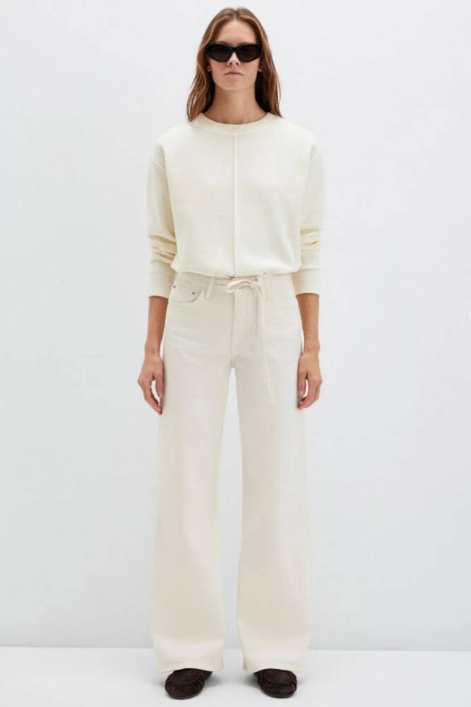 Kadın Malibu Renkli Jean Pantolon 1010755-91151 Ekru 