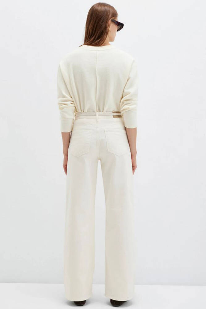 Kadın Malibu Renkli Jean Pantolon 1010755-91151 Ekru 