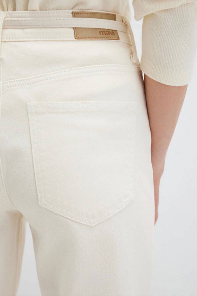 Kadın Malibu Renkli Jean Pantolon 1010755-91151 Ekru 