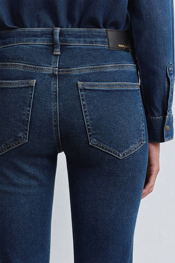 Kadın Maria Gold Icon Jean Pantolon 101225-80680 Mavi 