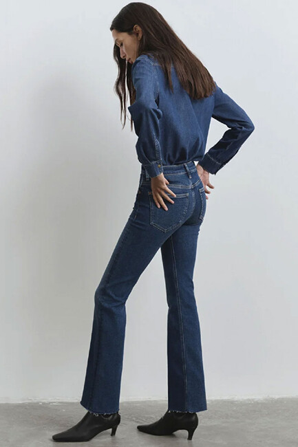 Kadın Maria Gold Icon Jean Pantolon 101225-80680 Mavi (2)