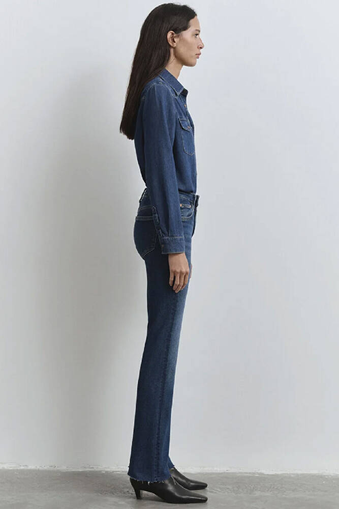 Kadın Maria Gold Icon Jean Pantolon 101225-80680 Mavi 