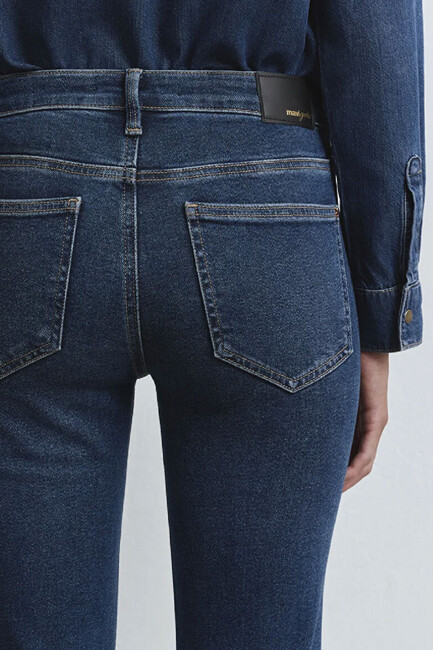 Kadın Maria Gold Icon Jean Pantolon 101225-80680 Mavi - Thumbnail