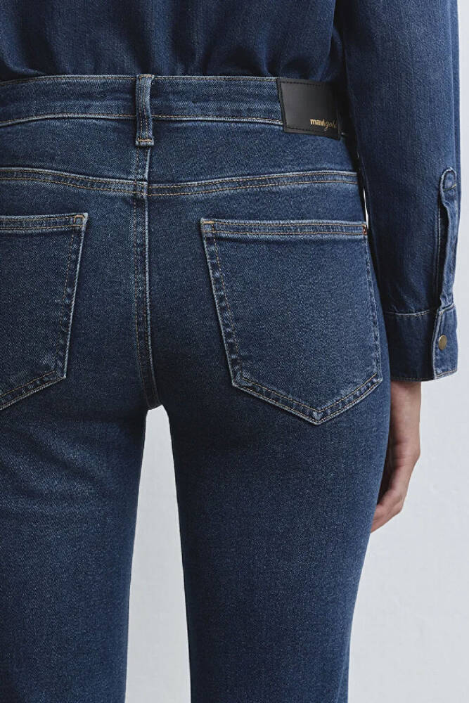 Kadın Maria Gold Icon Jean Pantolon 101225-80680 Mavi 