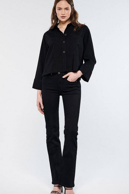 Kadın Maria Gold İcon Jean Pantolon 101225-80710 Siyah (1)