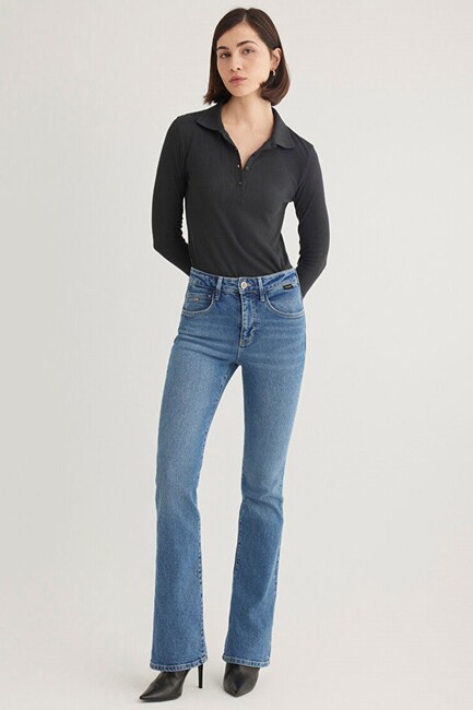 Kadın Maria Gold Premium Jean Pantolon 101225-89220 Gri (1)