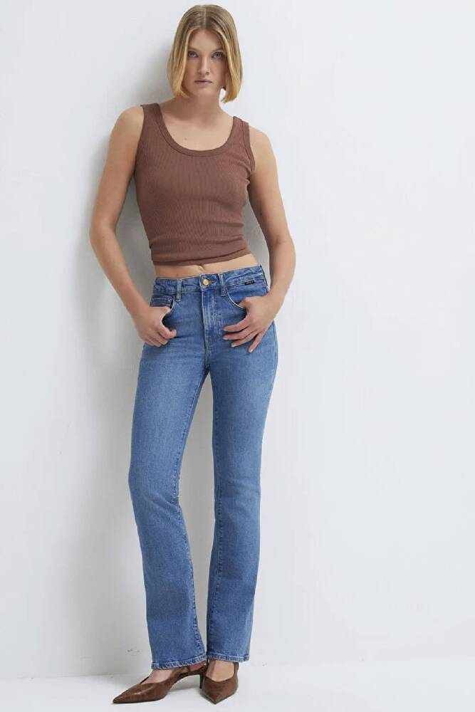 Kadın Maria Gold Premium Jean Pantolon 101225-A1589 Mavi 