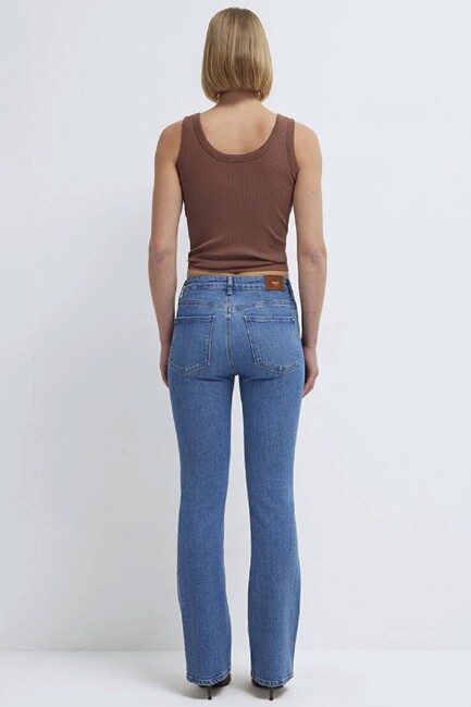 Kadın Maria Gold Premium Jean Pantolon 101225-A1589 Mavi - Thumbnail