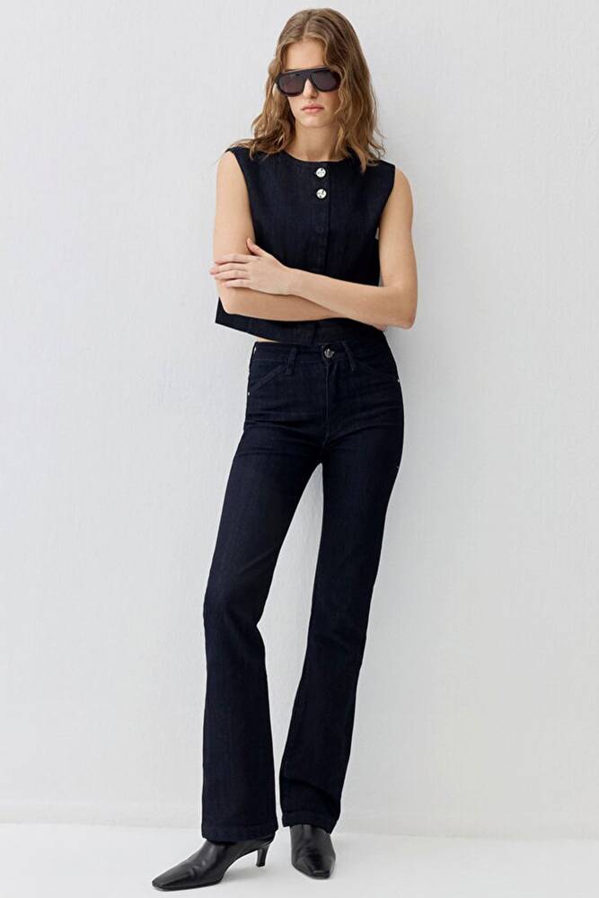 Kadın Maria Mavi Edition Jean Pantolon 101225-91212 Lacivert 