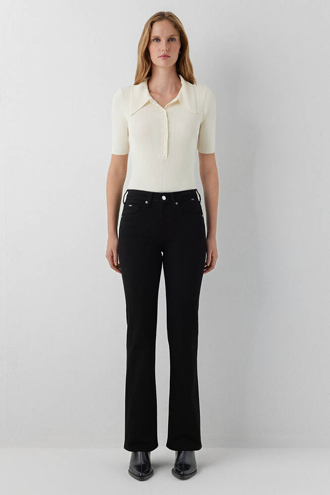 Kadın Marıa Mavi Edition Jean Pantolon 101225-A3853 Siyah - 3
