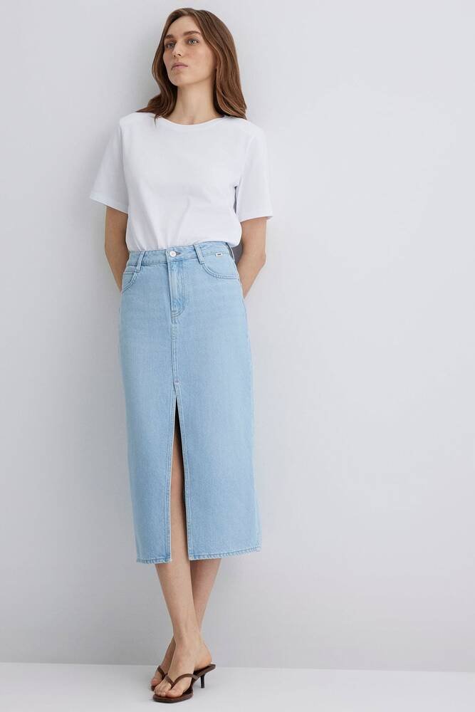 Kadın Marın Denim Etek 1310371-89683 Mavi 