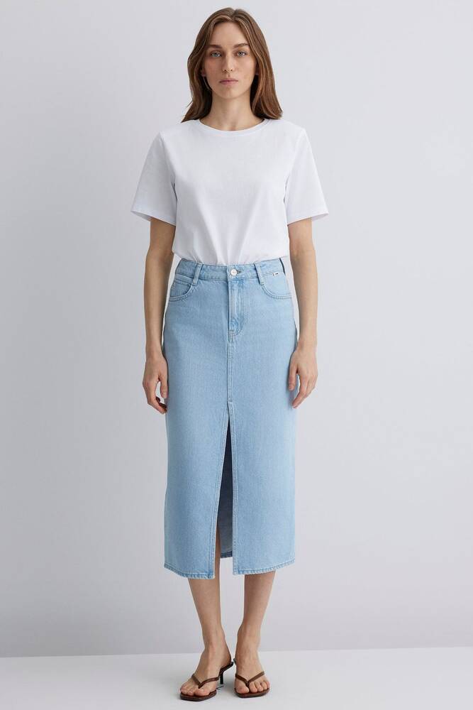 Kadın Marın Denim Etek 1310371-89683 Mavi 