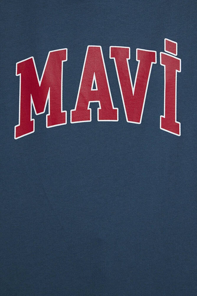 Kadın Mavi Baskılı Tişört 1600843-70771 Mavi 