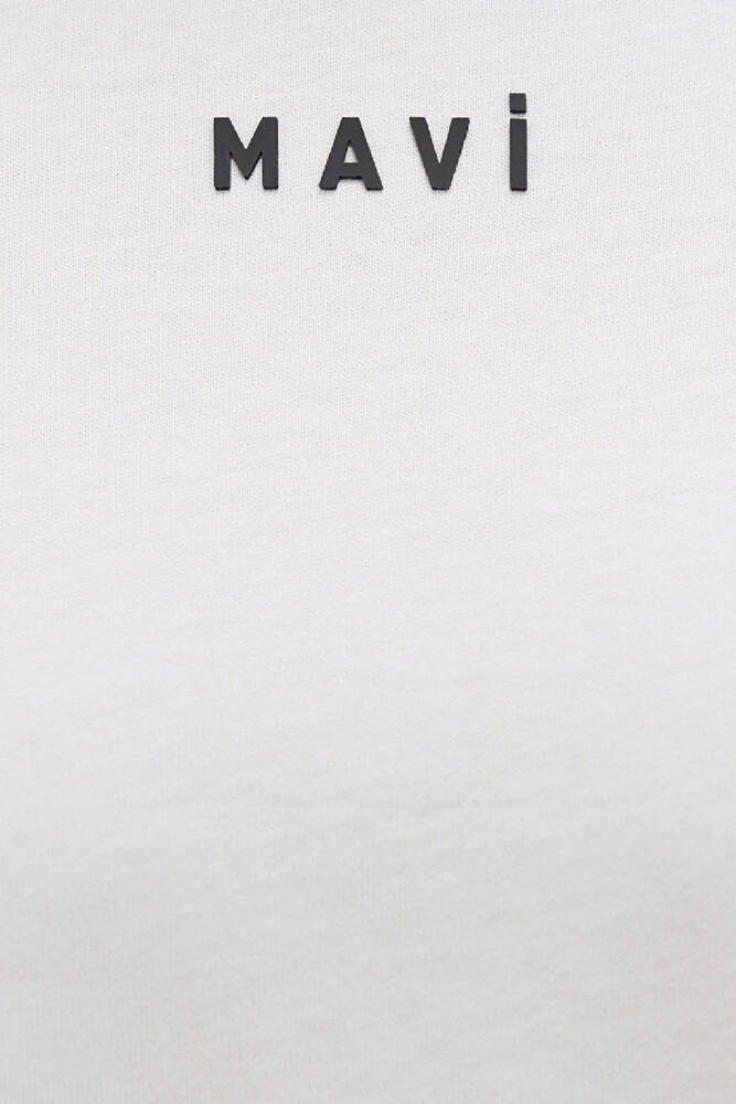 Kadın Mavi Baskılı Tişört 1612518-70057 Beyaz 