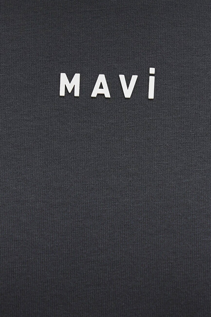 Kadın Mavi Baskılı Tişört 1612518-70087 Gri - Thumbnail